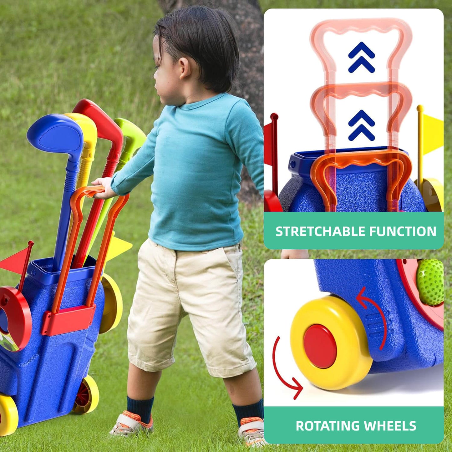 2 in 1 Golf Toy Set for Kids