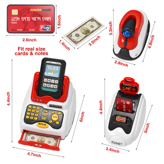 Dimensions of Anpro Gleamkid kids cash register toys
