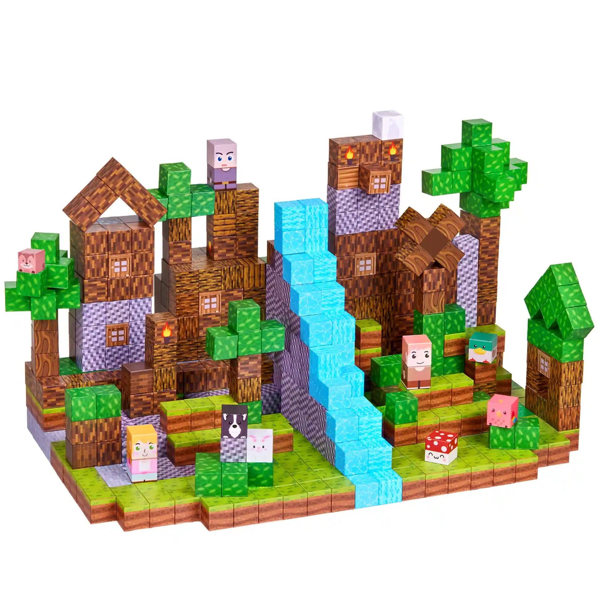 Forest Castle Magnetic Blocks Set