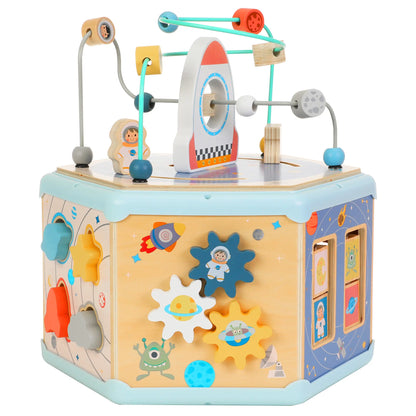 Wooden Montessori Activity Cube