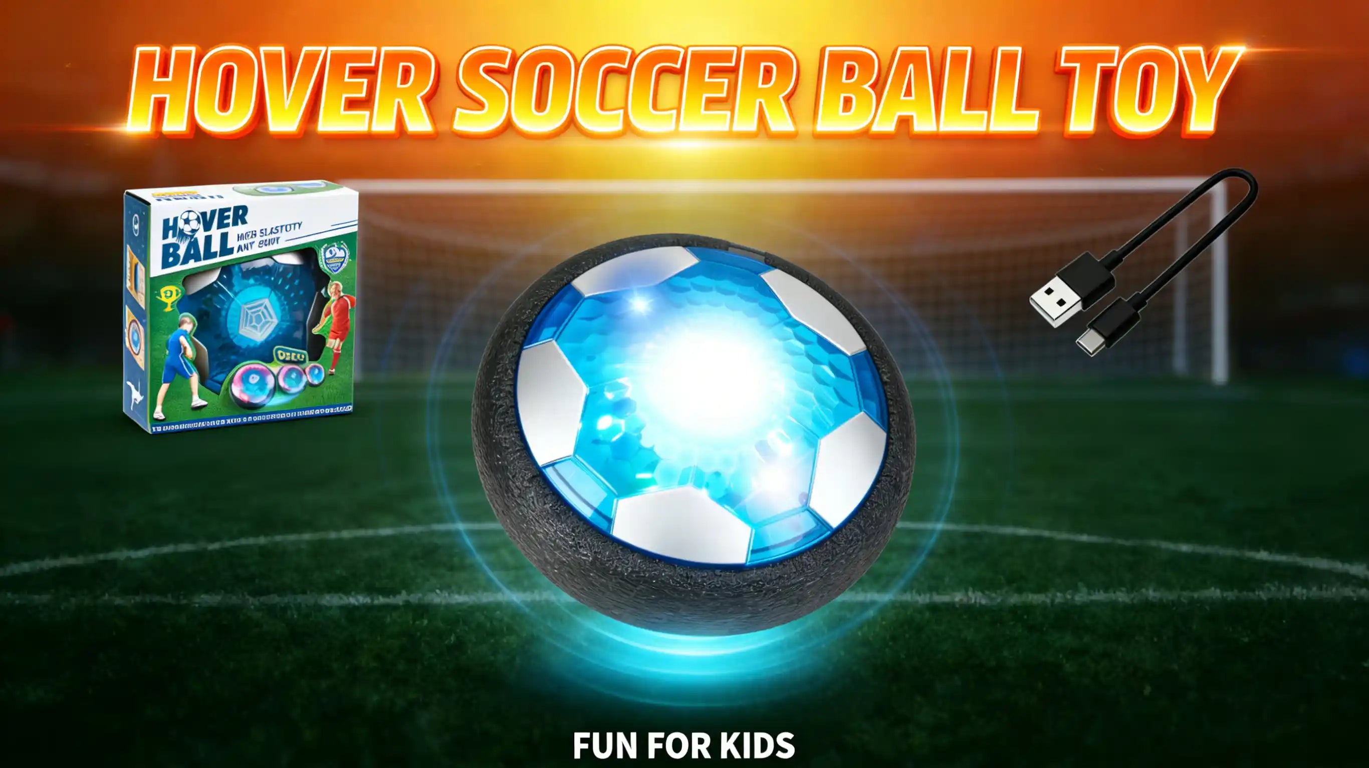 Load video: Hover Soccer Ball Toy Demo