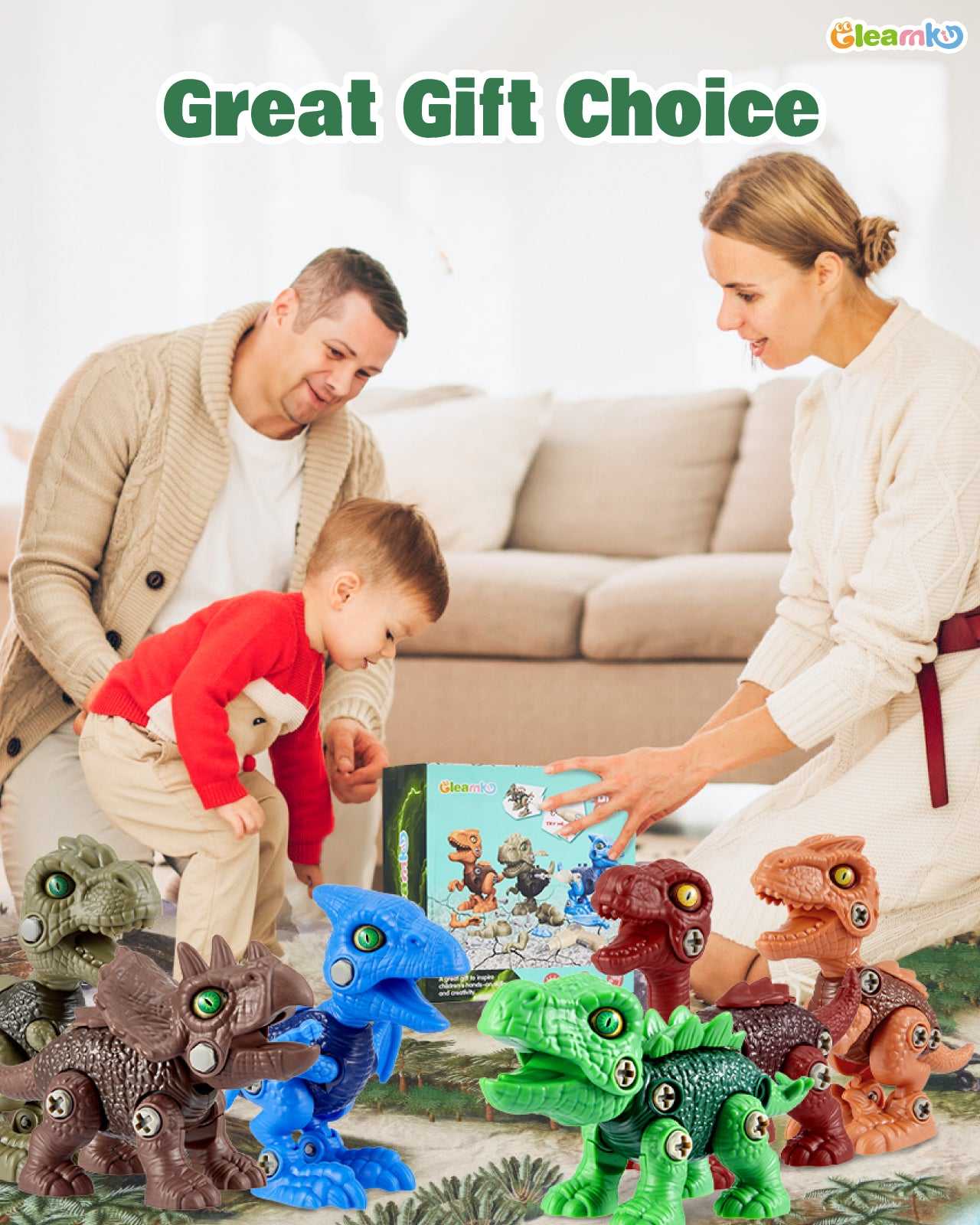 Take apart dinosaur toys as a great gift choice