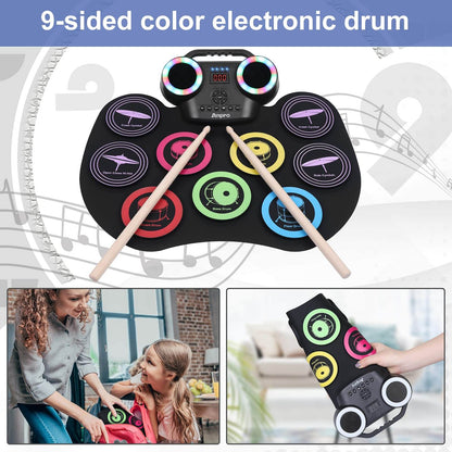9 Pads Electronic Drum