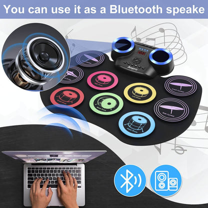 9 Pads Electronic Drum