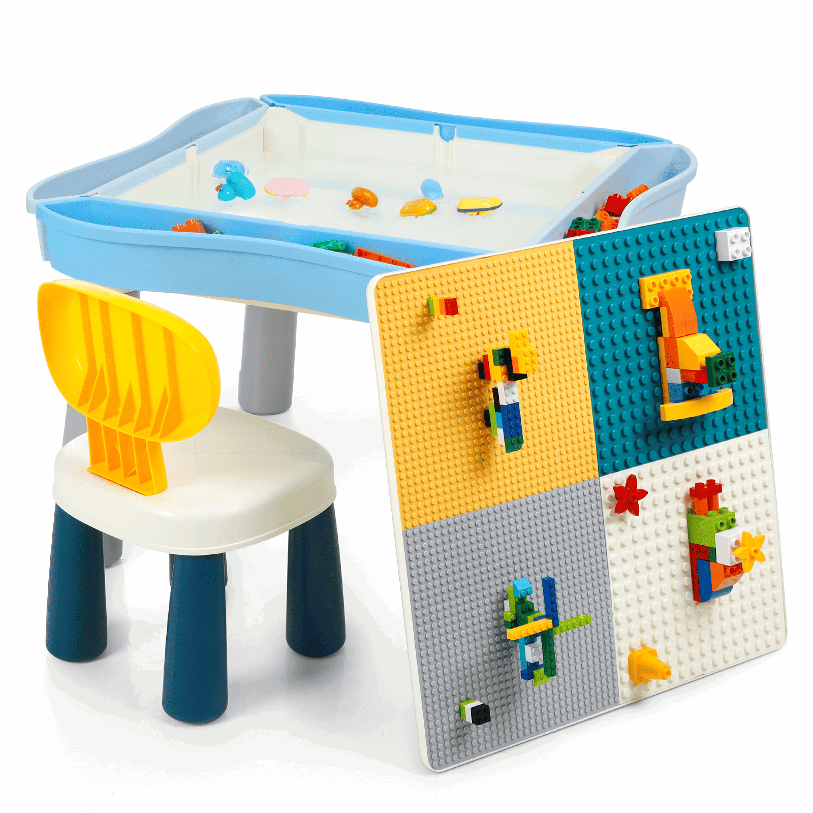 320 Blocks Kids Activity Table Set 320 Blocks| STEM Sensory Play Desk โ Gleamkid