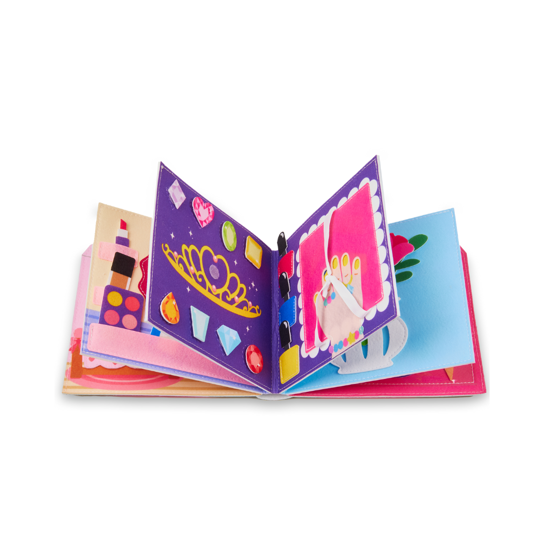 Pink princess busy board for girls