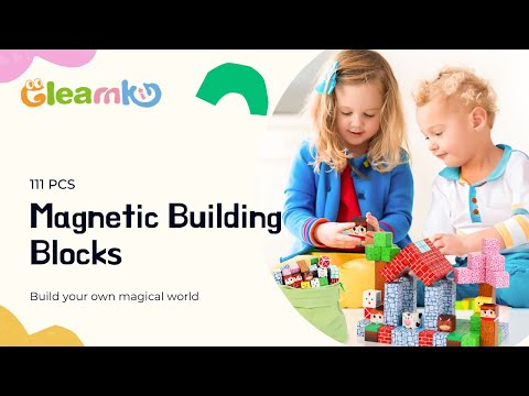 Watch the Gleamkid 111 pcs magnetic building blocks in action! 