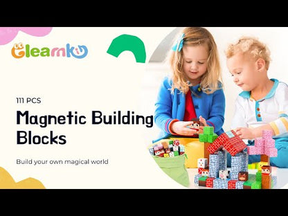 Watch the Gleamkid 111 pcs magnetic building blocks in action! 