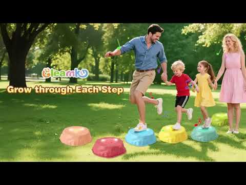 Watch the Gleamkid Musical Light-Up Stepping Stones in action!