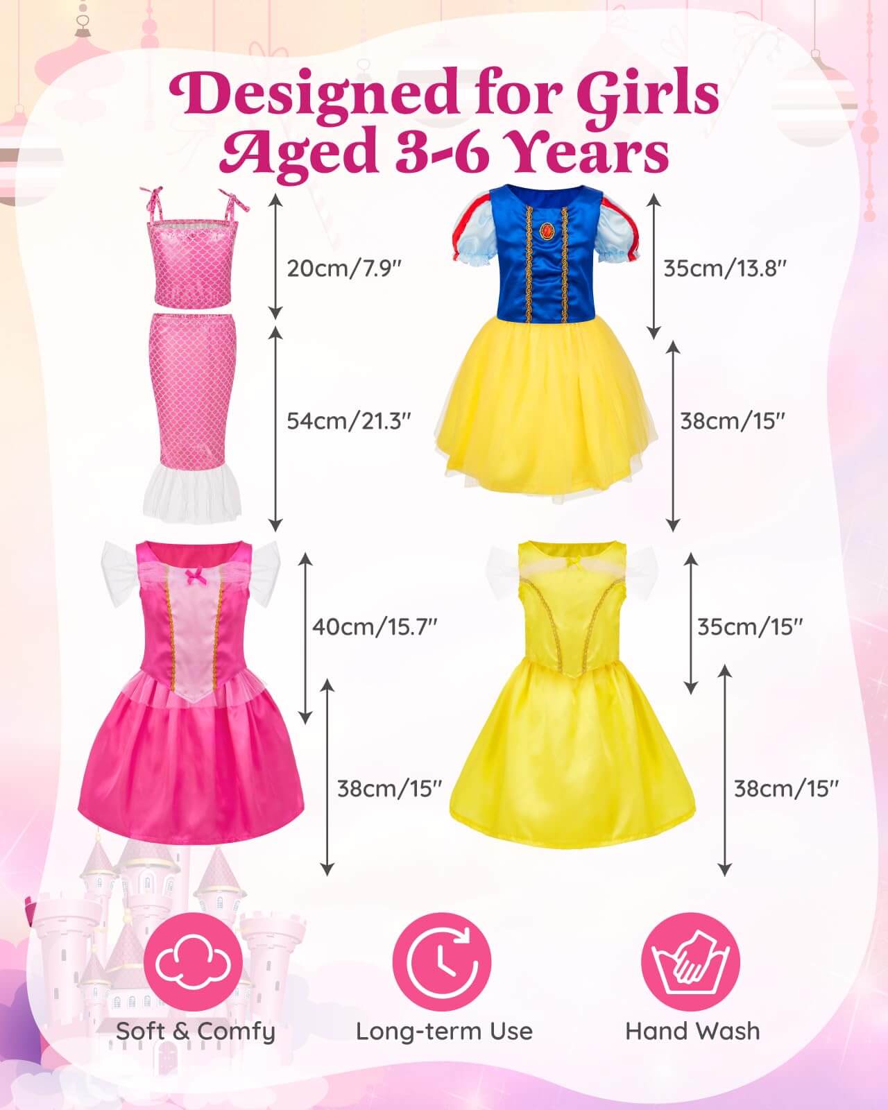 Princess Dress Up Set for 3-6 Girls | Costumes & Gifts Gleamkid Princess Dress Up Set for 3-6 Girls | Costumes & Gifts Gleamkid