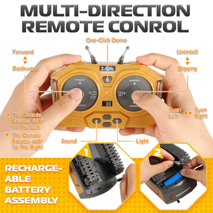 gleamkid 11 channel remote control for excavator. 